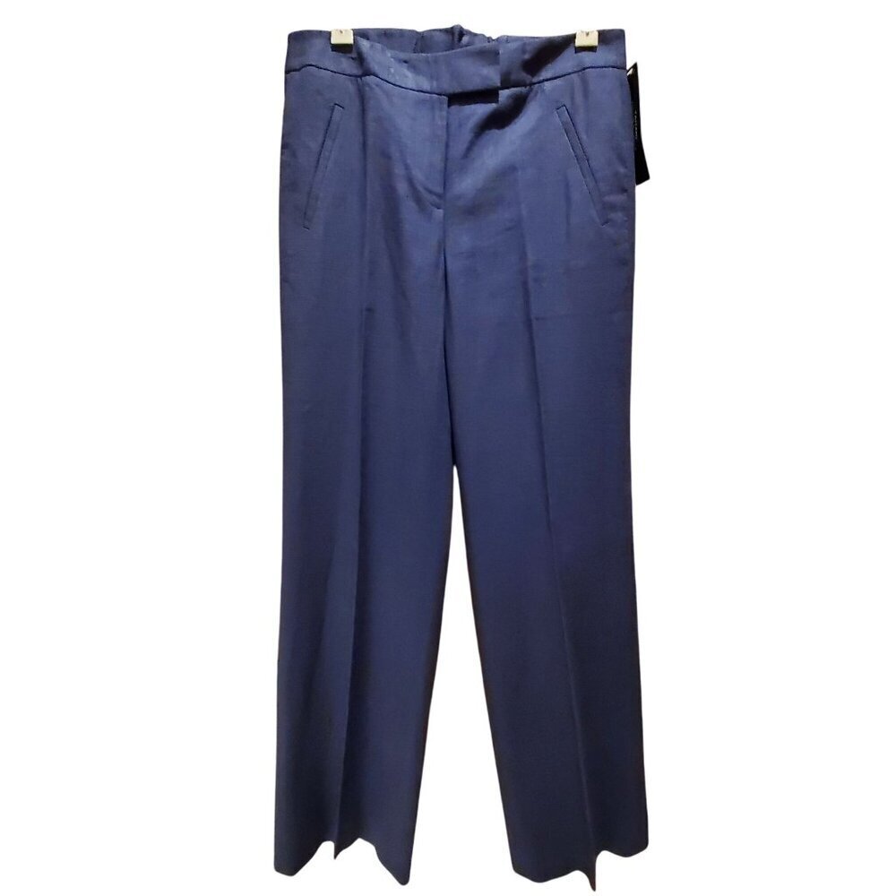 NWT Tahari Arthur S. Levine Womens Navy Pants Size 2 - Picture 2 of 16